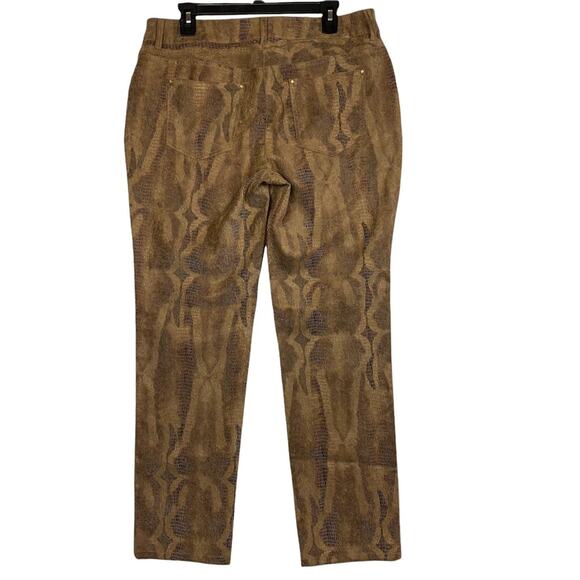 Chico's So Slimming Python Print Straight Leg Pants Size 12 - Picture 5 of 6